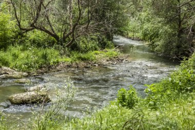 Ihlara,Aksaray,Türkiye-30 Mayıs 2019.Ihlara Vadisi (Peristrema Manastırı) veya Ihlara Geçidi, Türkiye'nin yürüyüş gezileri için en ünlü vadisidir. Ihlara Vadisi'nden yeşil doğa manzarası