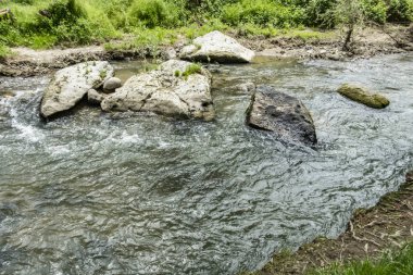 Ihlara,Aksaray,Türkiye-30 Mayıs 2019.Ihlara Vadisi (Peristrema Manastırı) veya Ihlara Geçidi, Türkiye'nin yürüyüş gezileri için en ünlü vadisidir. Ihlara Vadisi'nden yeşil doğa manzarası