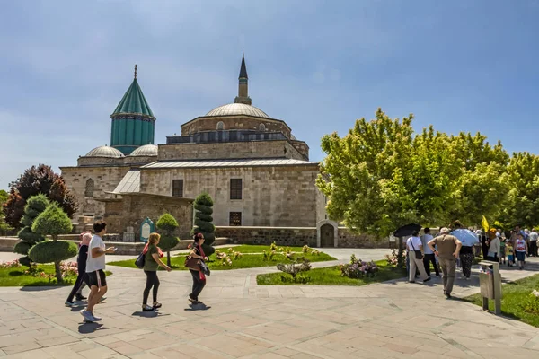 Konya Turquia Junho 2019 Mevlana Museu Conhecido Como Mausoléu Verde — Fotografia de Stock