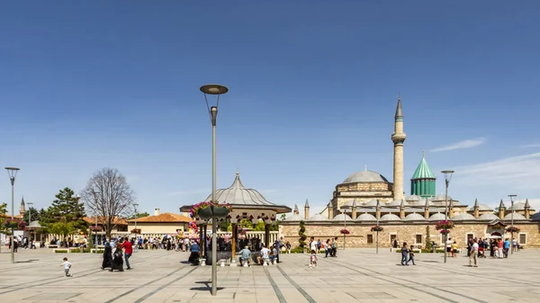 Konya Turquia Junho 2019 Mevlana Museu Conhecido Como Mausoléu Verde — Fotografia de Stock