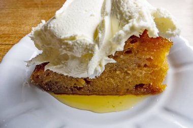 Yakın Çekim Kadayif.Turkish Bread and Cream Dessert. 