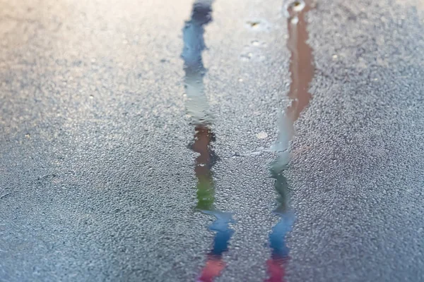 Water Drops Glass Surface — Stock Photo, Image