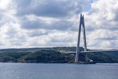 boğaz,istanbul-28 Temmuz 2019.stanbul,Boğaz yavuz sultan selim köprüsü ile sizlerle harika bir doğa ve şehir manzarası sunar.