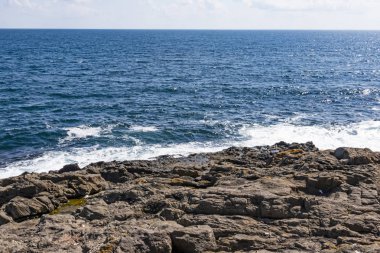 istanbul,turkey-july 28,2019.stanbul,Boğaziçi size karadeniz e yakın Rumeli Feneri denizinden manzara ile harika bir doğa ve şehir manzarası sunar.