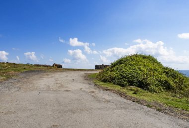 istanbul,turkey-july 28,2019.stanbul,Boğaziçi karadenize yakın Rumeli Feneri Kalesi ile size harika bir doğa ve şehir manzarası sunar.