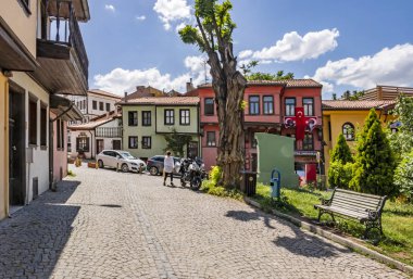 eskişehir,türkiye-4 Haziran 2019.Eskişehir çok tarihi bir şehirdir. Yılın her yerinde odunpazarı'nda eski ve tarihi yapılar ve çarşı ile muhteşem tarihi bir atmosfer hissedebilirsiniz..