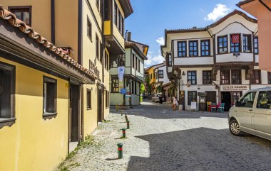 eskişehir,türkiye-4 Haziran 2019.Eskişehir çok tarihi bir şehirdir. Yılın her yerinde odunpazarı'nda eski ve tarihi yapılar ve çarşı ile muhteşem tarihi bir atmosfer hissedebilirsiniz..