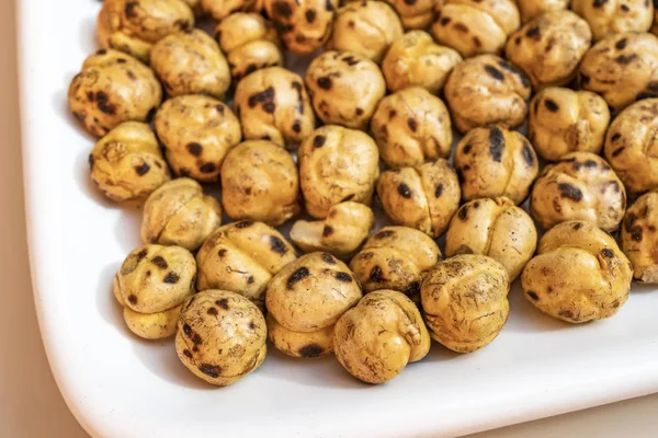 Roasted Chickpea Leblebi is a cheap snack widely in Turkey