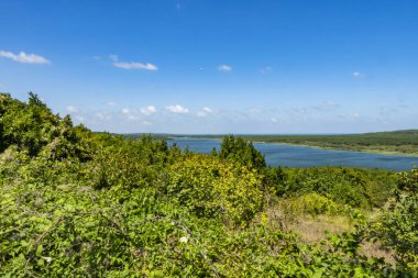 balaban,istanbul-13 Ağustos 2019.İstanbul balaban köyü kıyısında durusu gölü manzarası.