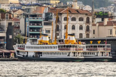istanbul,türkiye-27 Ağustos 2019.istanbul,asya ve avrupa kıtasının ortasında rüya şehir . istanbuldan görünüm.