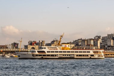 istanbul,türkiye-27 Ağustos 2019.istanbul,asya ve avrupa kıtasının ortasında rüya şehir . istanbuldan görünüm.