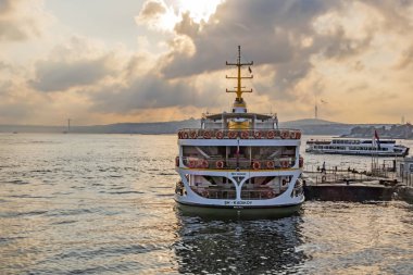 istanbul,türkiye-27 Ağustos 2019.istanbul,asya ve avrupa kıtasının ortasında rüya şehir . istanbuldan görünüm.