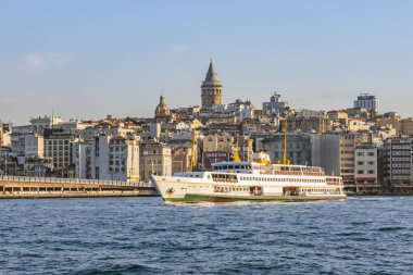 istanbul,türkiye-27 Ağustos 2019.istanbul,asya ve avrupa kıtasının ortasında rüya şehir . istanbuldan görünüm.