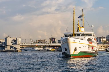istanbul,türkiye-27 Ağustos 2019.istanbul,asya ve avrupa kıtasının ortasında rüya şehir . istanbuldan görünüm.