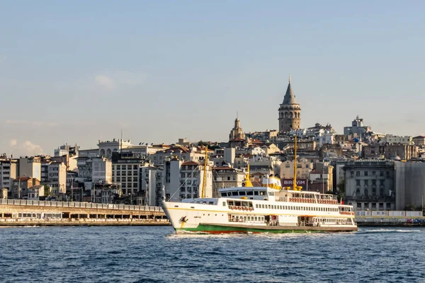 istanbul,türkiye-27 Ağustos 2019.istanbul,asya ve avrupa kıtasının ortasında rüya şehir . istanbuldan görünüm.