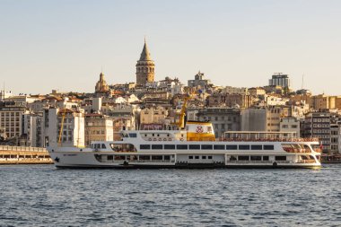 istanbul,türkiye-27 Ağustos 2019.istanbul,asya ve avrupa kıtasının ortasında rüya şehir . istanbuldan görünüm.