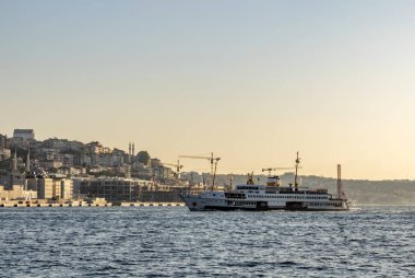 istanbul,türkiye-27 Ağustos 2019.istanbul,asya ve avrupa kıtasının ortasında rüya şehir . istanbuldan görünüm.