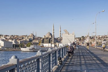 istanbul,türkiye-27 Ağustos 2019.istanbul,asya ve avrupa kıtasının ortasında rüya şehir . istanbuldan görünüm.