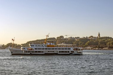 istanbul,türkiye-27 Ağustos 2019.istanbul,asya ve avrupa kıtasının ortasında rüya şehir . istanbuldan görünüm.