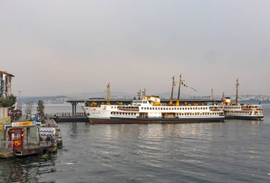 istanbul,türkiye-27 Ağustos 2019.istanbul,asya ve avrupa kıtasının ortasında rüya şehir . istanbuldan görünüm.
