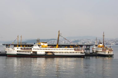 istanbul,türkiye-27 Ağustos 2019.istanbul,asya ve avrupa kıtasının ortasında rüya şehir . istanbuldan görünüm.