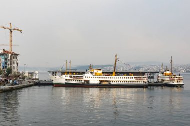 istanbul,türkiye-27 Ağustos 2019.istanbul,asya ve avrupa kıtasının ortasında rüya şehir . istanbuldan görünüm.