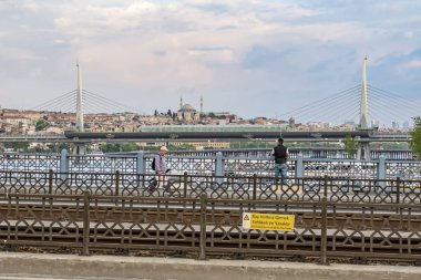 istanbul,türkiye-27 Ağustos 2019.istanbul,asya ve avrupa kıtasının ortasında rüya şehir . istanbuldan görünüm.