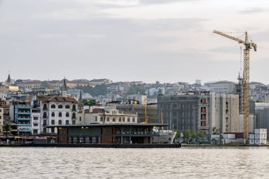 istanbul,türkiye-27 Ağustos 2019.istanbul,asya ve avrupa kıtasının ortasında rüya şehir . istanbuldan görünüm.