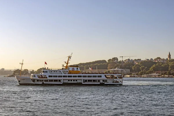istanbul,türkiye-27 Ağustos 2019.istanbul,asya ve avrupa kıtasının ortasında rüya şehir . istanbuldan görünüm.
