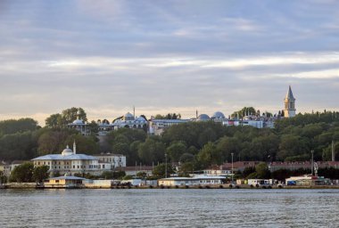 istanbul,türkiye-27 Ağustos 2019.istanbul,asya ve avrupa kıtasının ortasında rüya şehir . istanbuldan görünüm.