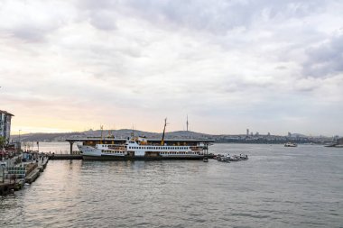 istanbul,türkiye-27 Ağustos 2019.istanbul,asya ve avrupa kıtasının ortasında rüya şehir . istanbuldan görünüm.