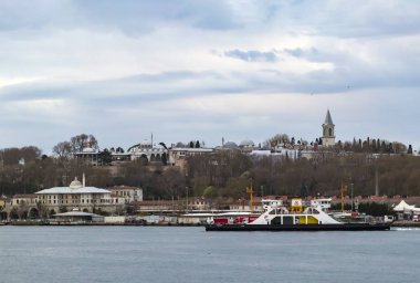 istanbul,türkiye-27 Ağustos 2019.istanbul,asya ve avrupa kıtasının ortasında rüya şehir . istanbuldan görünüm.