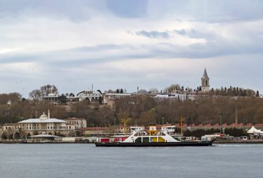 istanbul,türkiye-27 Ağustos 2019.istanbul,asya ve avrupa kıtasının ortasında rüya şehir . istanbuldan görünüm.