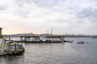 istanbul,türkiye-27 Ağustos 2019.istanbul,asya ve avrupa kıtasının ortasında rüya şehir . istanbuldan görünüm.