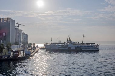 istanbul,türkiye-27 Ağustos 2019.istanbul,asya ve avrupa kıtasının ortasında rüya şehir . istanbuldan görünüm.