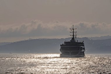 istanbul,türkiye-27 Ağustos 2019.istanbul,asya ve avrupa kıtasının ortasında rüya şehir . istanbuldan görünüm.