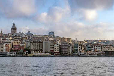 istanbul,türkiye-27 Ağustos 2019.istanbul,asya ve avrupa kıtasının ortasında rüya şehir . istanbuldan görünüm.
