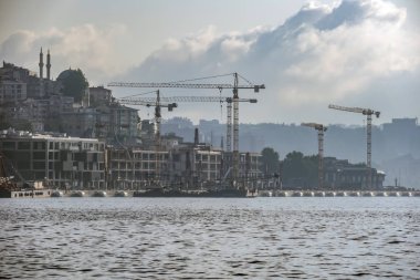 istanbul,türkiye-27 Ağustos 2019.istanbul,asya ve avrupa kıtasının ortasında rüya şehir . istanbuldan görünüm.
