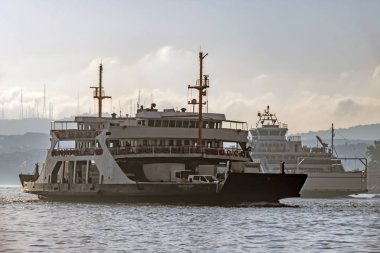 istanbul,türkiye-27 Ağustos 2019.istanbul,asya ve avrupa kıtasının ortasında rüya şehir . istanbuldan görünüm.