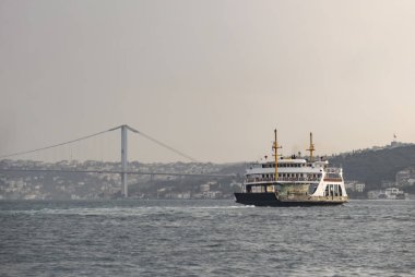 istanbul,türkiye-27 Ağustos 2019.istanbul,asya ve avrupa kıtasının ortasında rüya şehir . istanbuldan görünüm.