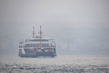 istanbul,türkiye-27 Ağustos 2019.istanbul,asya ve avrupa kıtasının ortasında rüya şehir . istanbuldan görünüm.