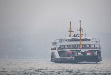 istanbul,türkiye-27 Ağustos 2019.istanbul,asya ve avrupa kıtasının ortasında rüya şehir . istanbuldan görünüm.