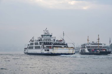 istanbul,türkiye-27 Ağustos 2019.istanbul,asya ve avrupa kıtasının ortasında rüya şehir . istanbuldan görünüm.
