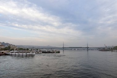 istanbul,türkiye-27 Ağustos 2019.istanbul,asya ve avrupa kıtasının ortasında rüya şehir . istanbuldan görünüm.