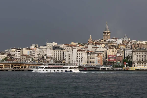 istanbul,türkiye-27 Ağustos 2019.istanbul,asya ve avrupa kıtasının ortasında rüya şehir . istanbuldan görünüm.