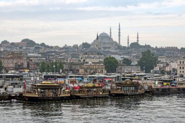 istanbul,türkiye-27 Ağustos 2019.istanbul,asya ve avrupa kıtasının ortasında rüya şehir . istanbuldan görünüm.