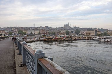 istanbul,türkiye-27 Ağustos 2019.istanbul,asya ve avrupa kıtasının ortasında rüya şehir . istanbuldan görünüm.