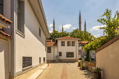 Edirne,Türkiye-4 Ağustos 2019.Edirne, Avrupa'dan yeni gelenlerin ilk durağı olan Trakya'da batı dünyasına açılan Türkiye'nin kapısıdır. edirne'den görünüm.
