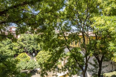 Bursa, Türkiye-12 Ağustos 2019.Bursa Osmanlı İmparatorluğu'nun ilk başkentidir. Türkiye dördüncü büyük ve tarihi şehirdir. Bursa'dan görünüm 