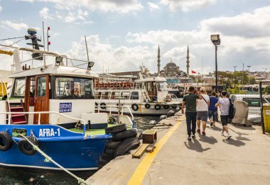 istanbul,türkiye-08 Eylül 2019.istanbul,eski şehir genel şehir manzaralı Asya ve Avrupa kıtasının ortasında rüya şehir